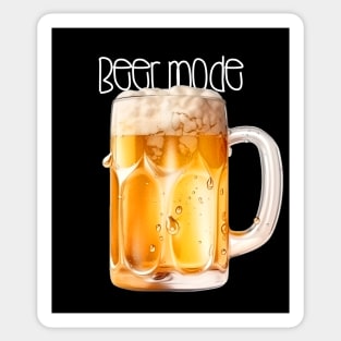 Beer Mode 3: Ice Cold Beer on a Dark Background Sticker